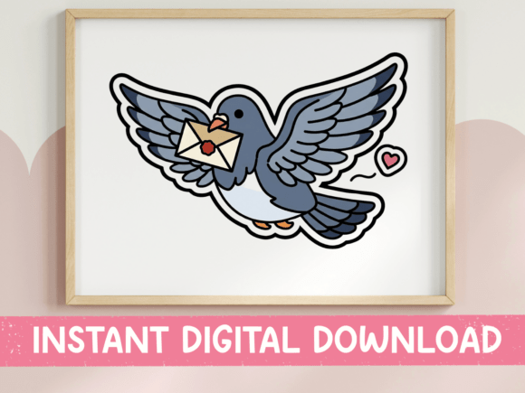 A Charming Carrier Pigeon for Your Creative Messages