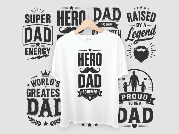 Celebrate Dad: The Ultimate Typography Bundle for Custom Apparel