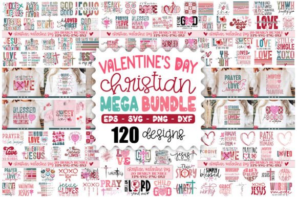 Christian Valentine Mega Bundle SVG PNG: 90 Designs for Faith-Based Creations