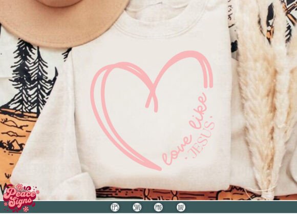Designing with Heart: The Love Like Jesus SVG for Faith-Based Projects