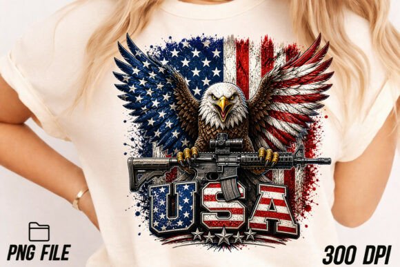 Eagle USA Flag Patriotic 4th of July PNG: A Premium Design Asset