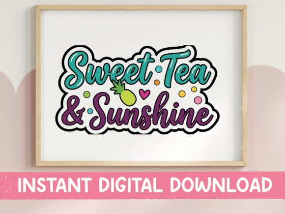 Embrace Southern Charm: The Sweet Tea & Sunshine Design Asset