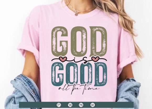 God is Good SVG & Christian Valentine PNG: Faith-Inspired Design