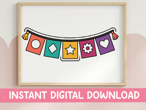 Instant Festive Flair: The Colorful Party Banner Sticker