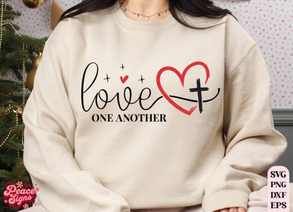 Spread Faith with the Love One Another SVG PNG Christian SVG