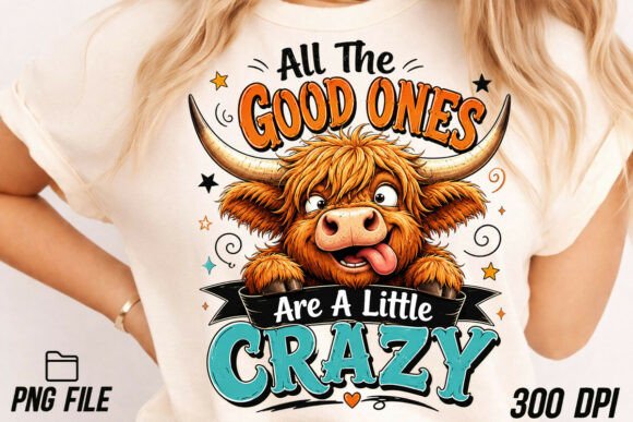 Unleash Creativity with a Funny Crazy Highland Cow Sarcastic PNG